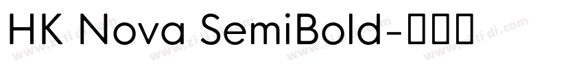 HK Nova SemiBold字体转换